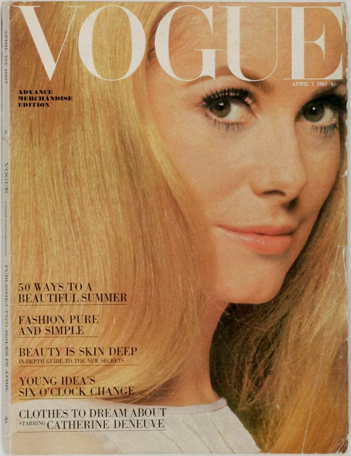 VOGUE UK magazine side cover 1 April 1967