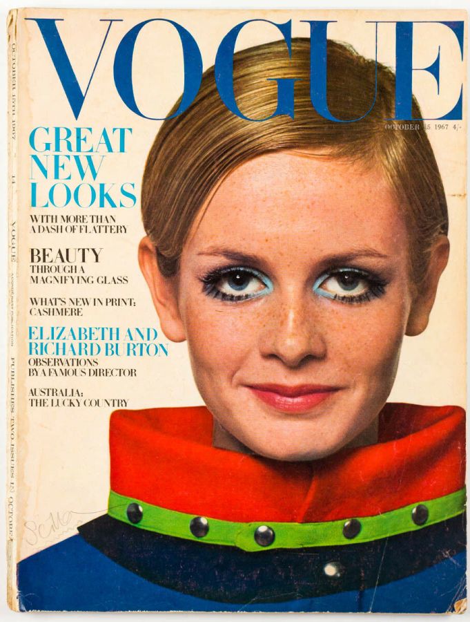 VOGUE UK magazine side cover 15 October 1967