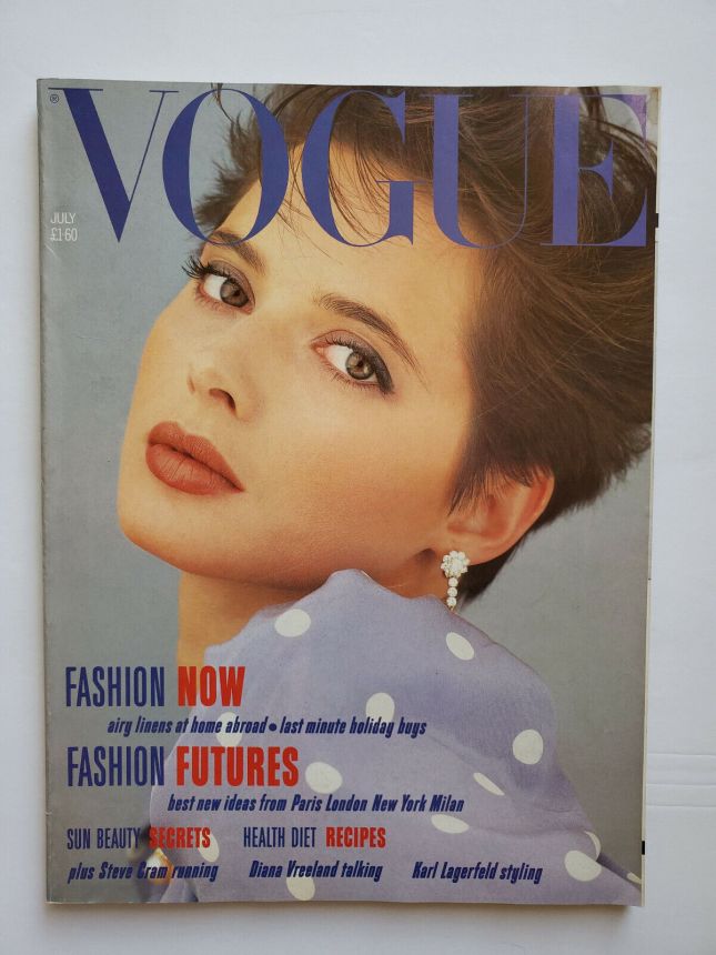 VOGUE UK magazine side cover  July 1984