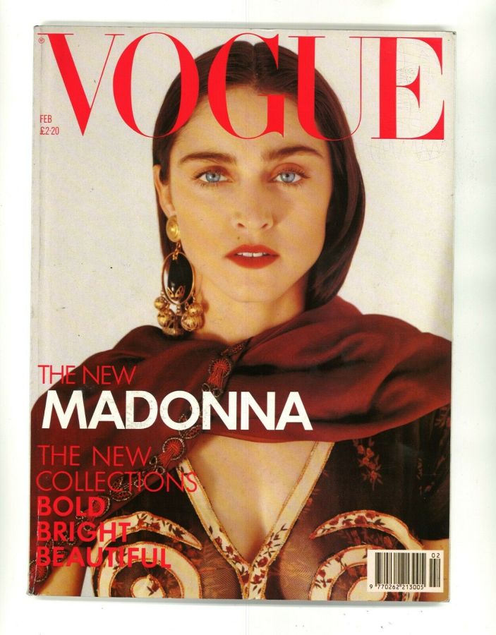 VOGUE UK magazine side cover  February 1989