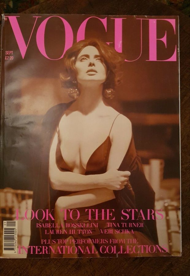 VOGUE UK magazine side cover  September 1989