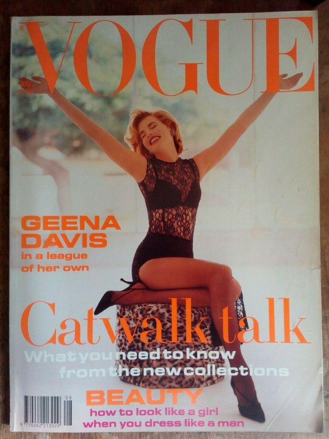 VOGUE UK magazine side cover  August 1992