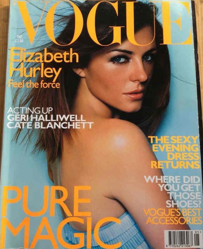 VOGUE UK magazine side cover  May 1999