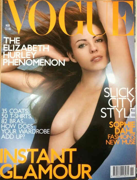 VOGUE UK magazine side cover  November 2000