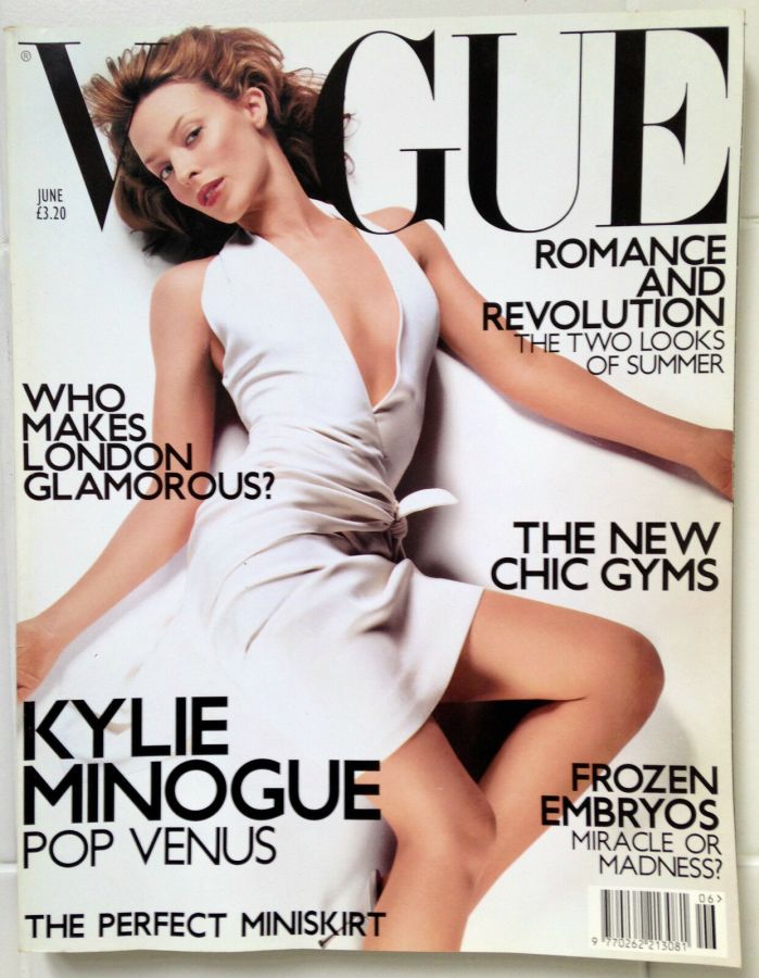 VOGUE UK magazine side cover  June 2001