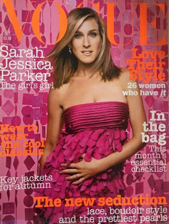 VOGUE UK magazine side cover  October 2003