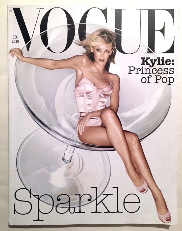 VOGUE UK magazine side cover  December 2003