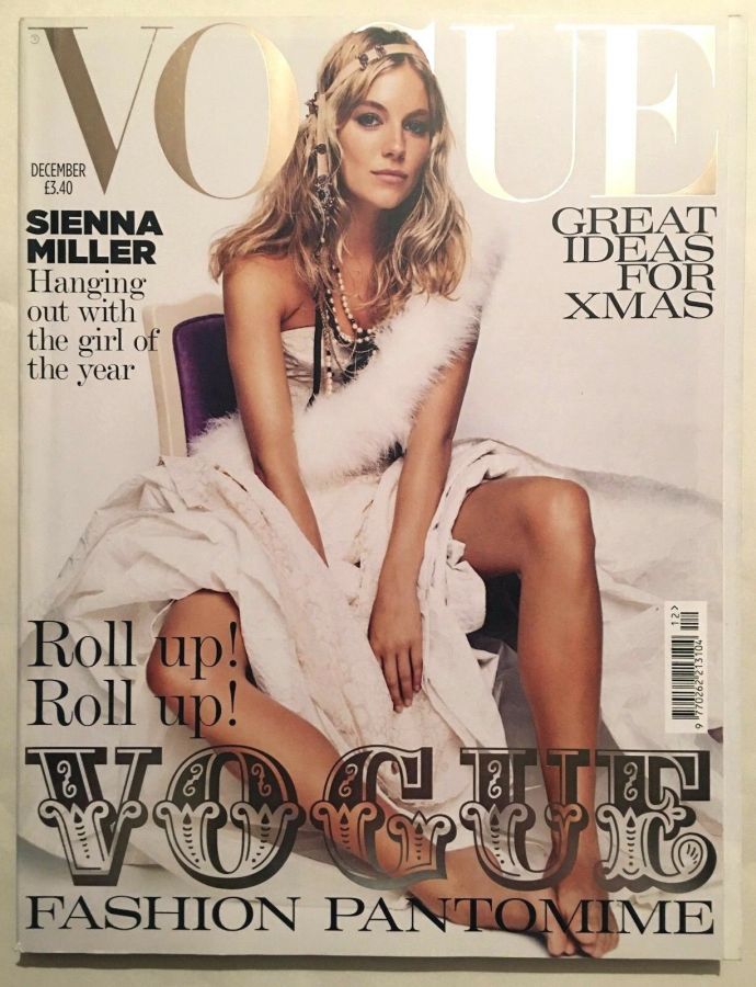 VOGUE UK magazine side cover  December 2004