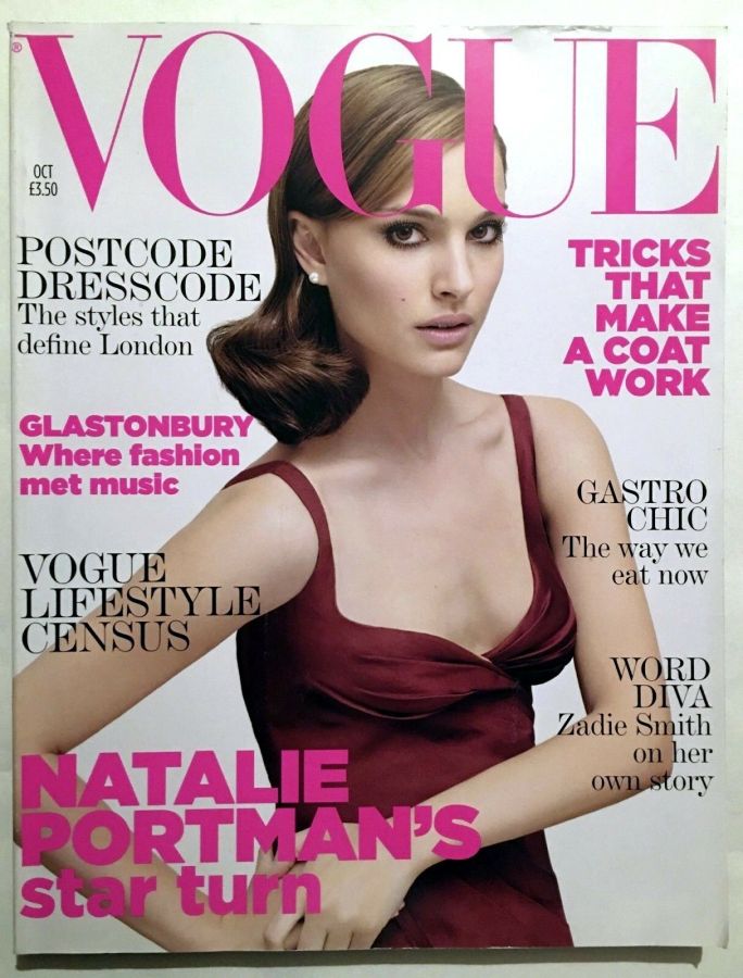 VOGUE UK magazine side cover  October 2005