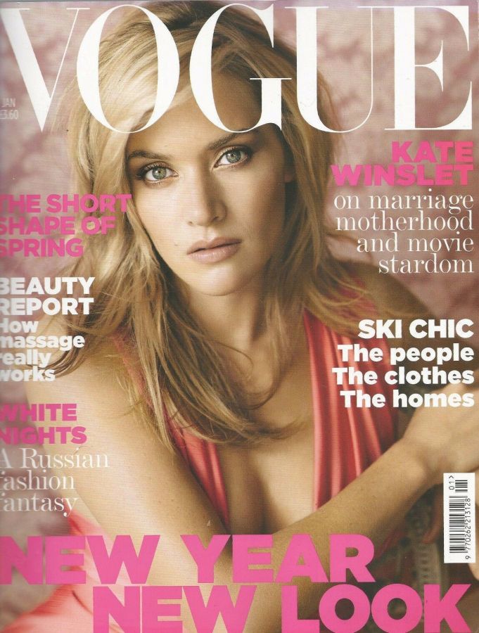 VOGUE UK magazine side cover  January 2007