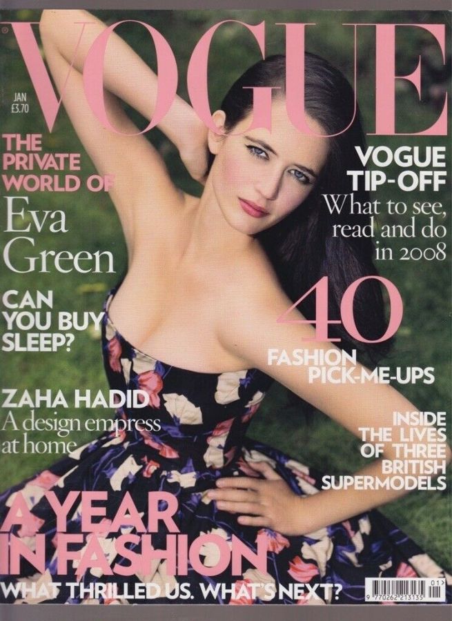 VOGUE UK magazine side cover  January 2008