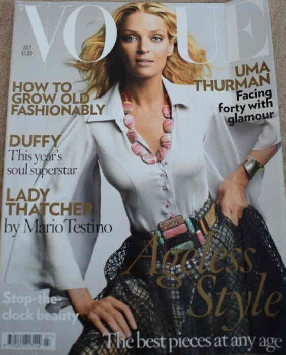VOGUE UK magazine side cover  July 2008