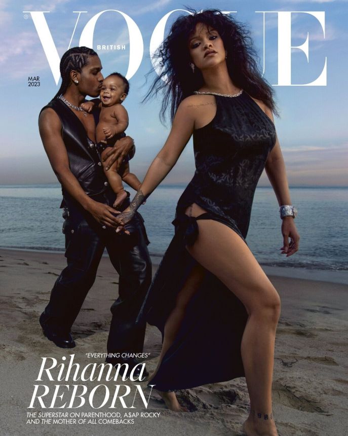 VOGUE UK magazine side cover  March 2023