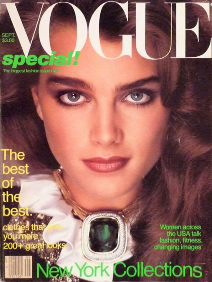 VOGUE USA magazine side cover  September 1981