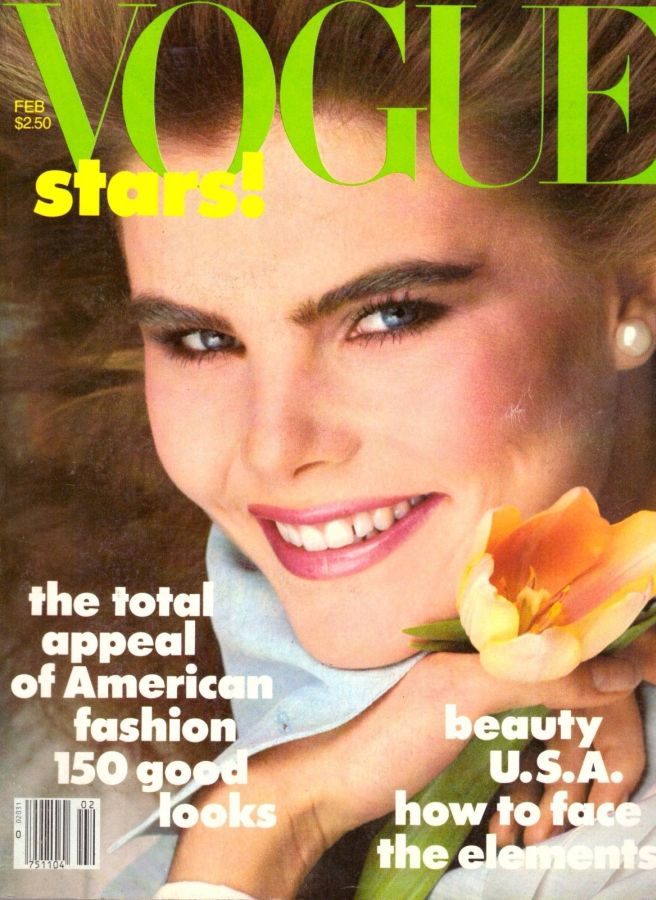 VOGUE USA magazine side cover  February 1982