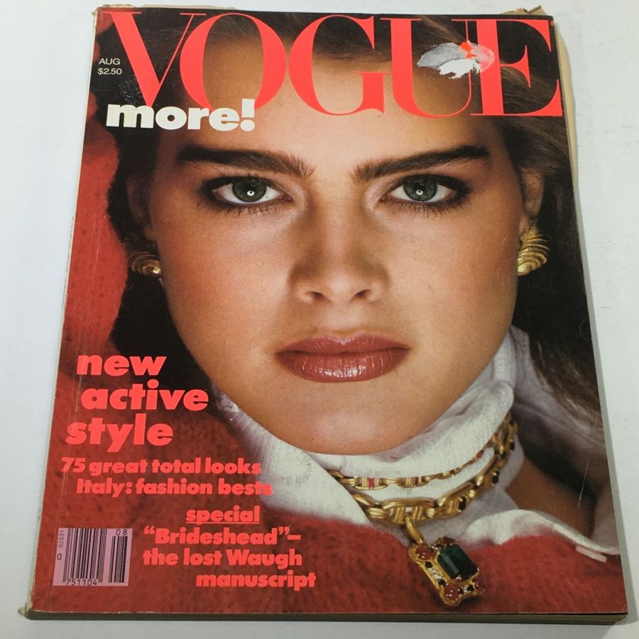 VOGUE USA magazine side cover  August 1982