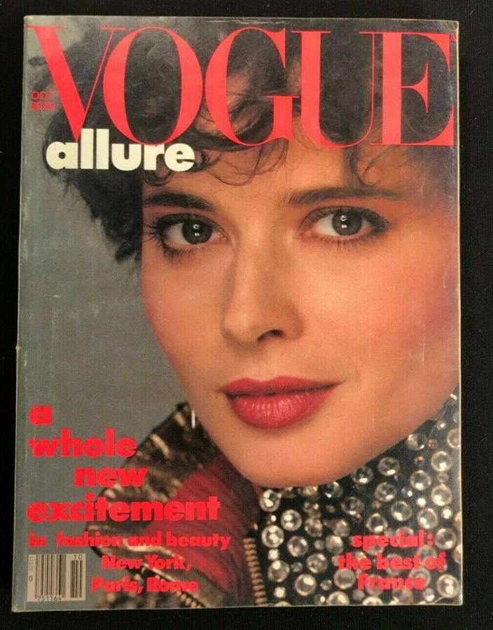 VOGUE USA magazine side cover  October 1982