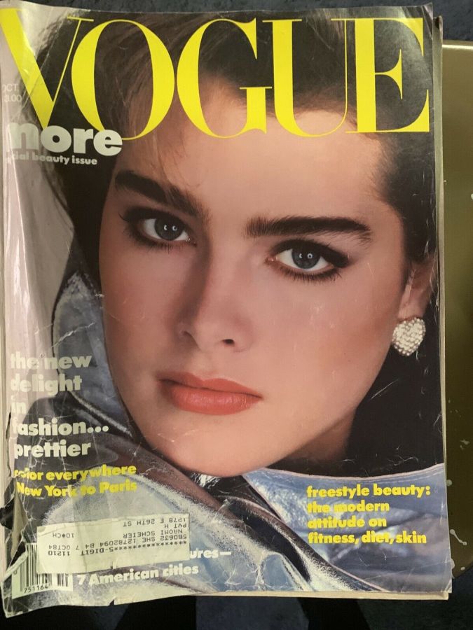 VOGUE USA magazine side cover  October 1984