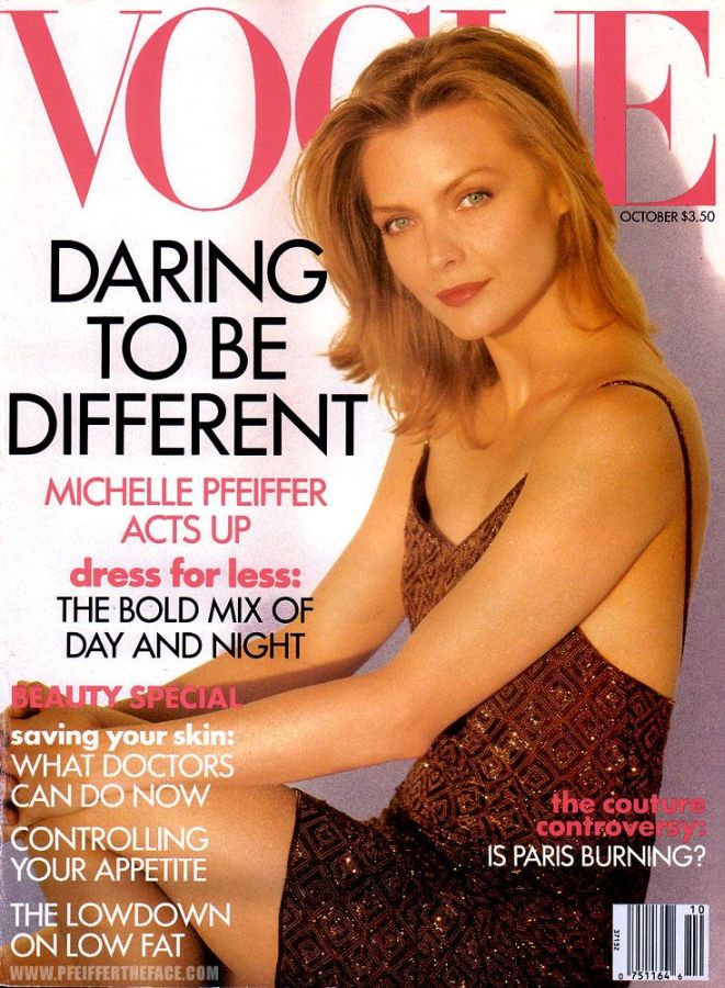 VOGUE USA magazine side cover  October 1991
