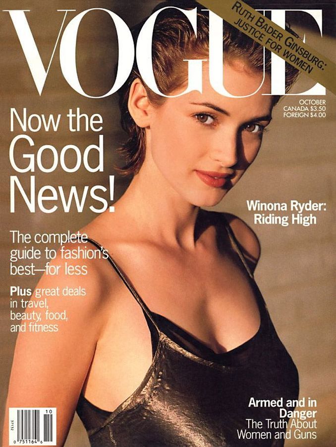 VOGUE USA magazine side cover  October 1993