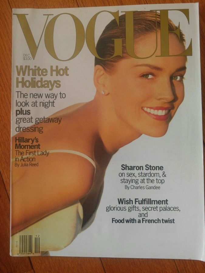VOGUE USA magazine side cover  December 1993