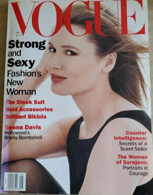 VOGUE USA magazine side cover  May 1994