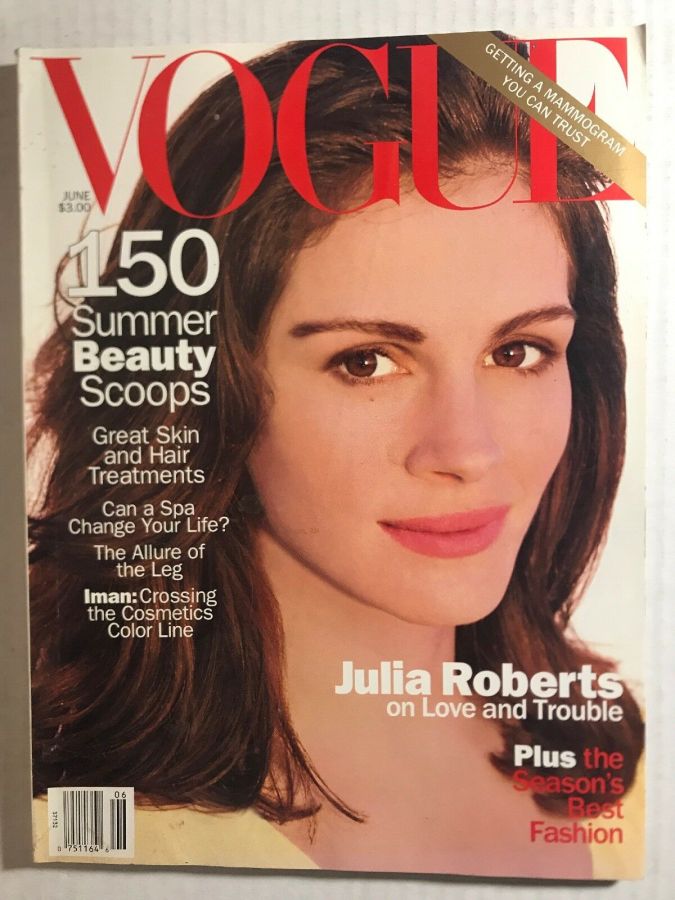 VOGUE USA magazine side cover  June 1994