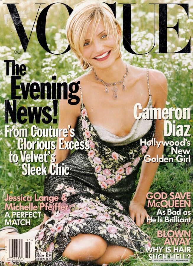 VOGUE USA magazine side cover  October 1997