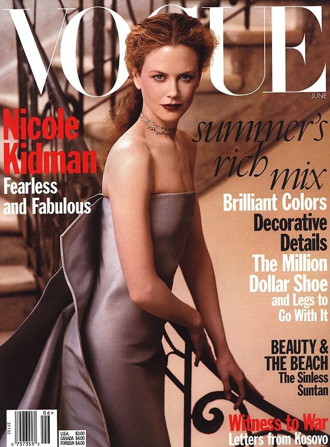 VOGUE USA magazine side cover  June 1999