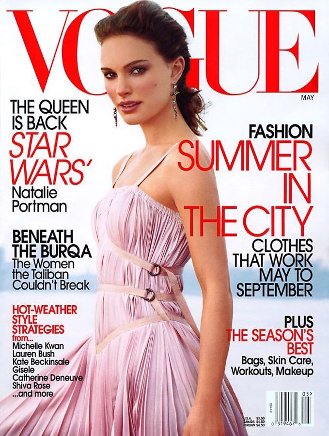VOGUE USA magazine side cover  May 2002