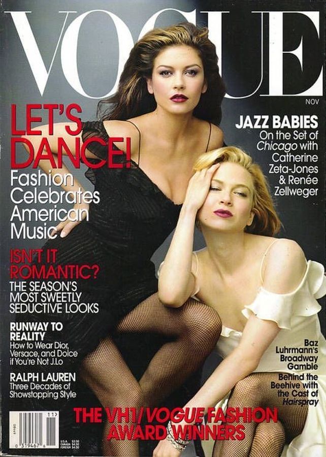 VOGUE USA magazine side cover  November 2002