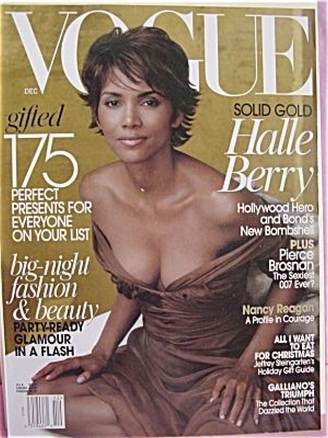 VOGUE USA magazine side cover  December 2002