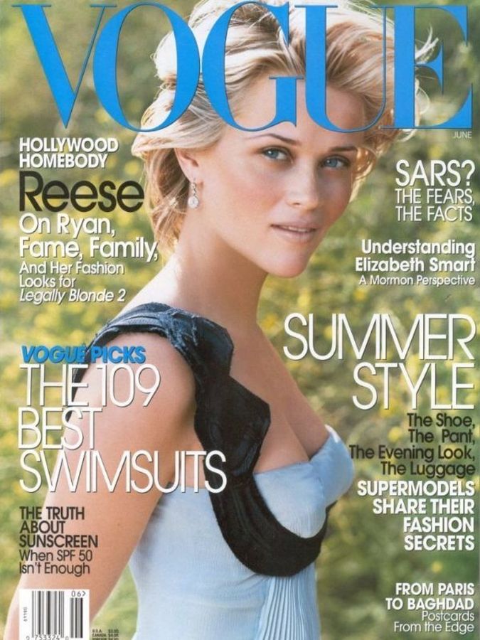 VOGUE USA magazine side cover  June 2003