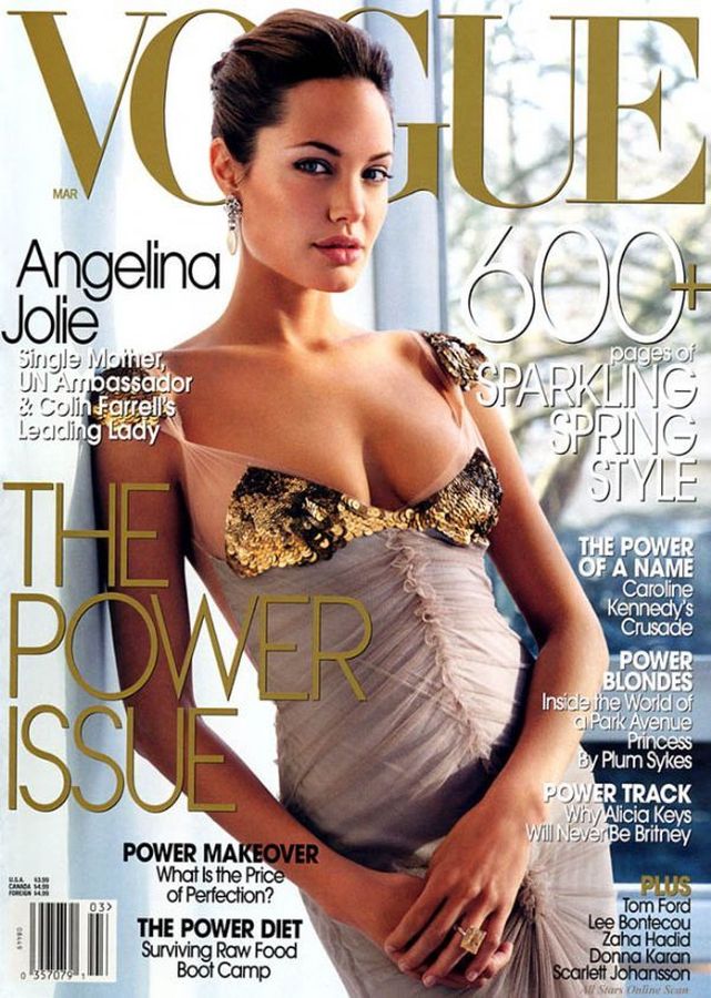 VOGUE USA magazine side cover  March 2004