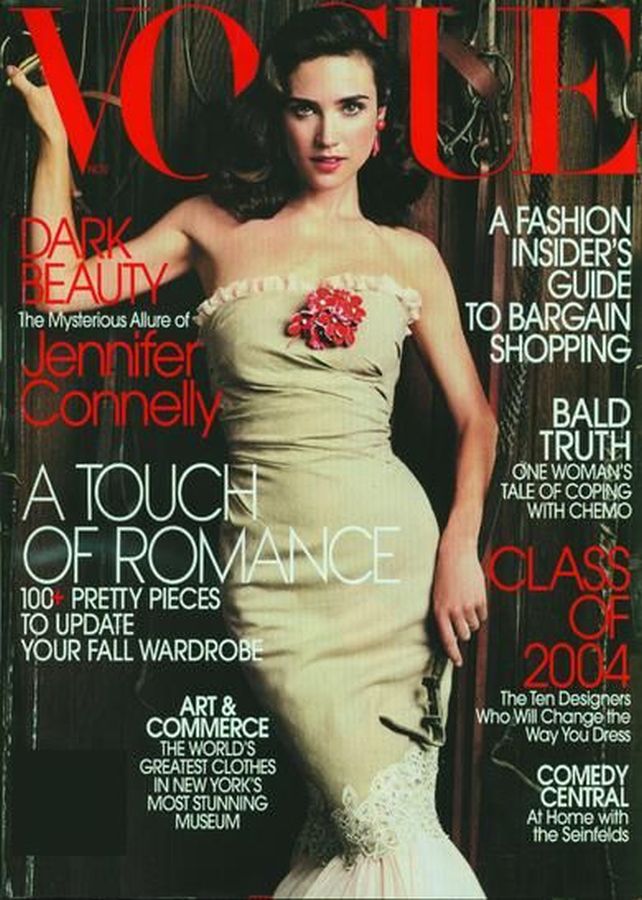 VOGUE USA magazine side cover  November 2004