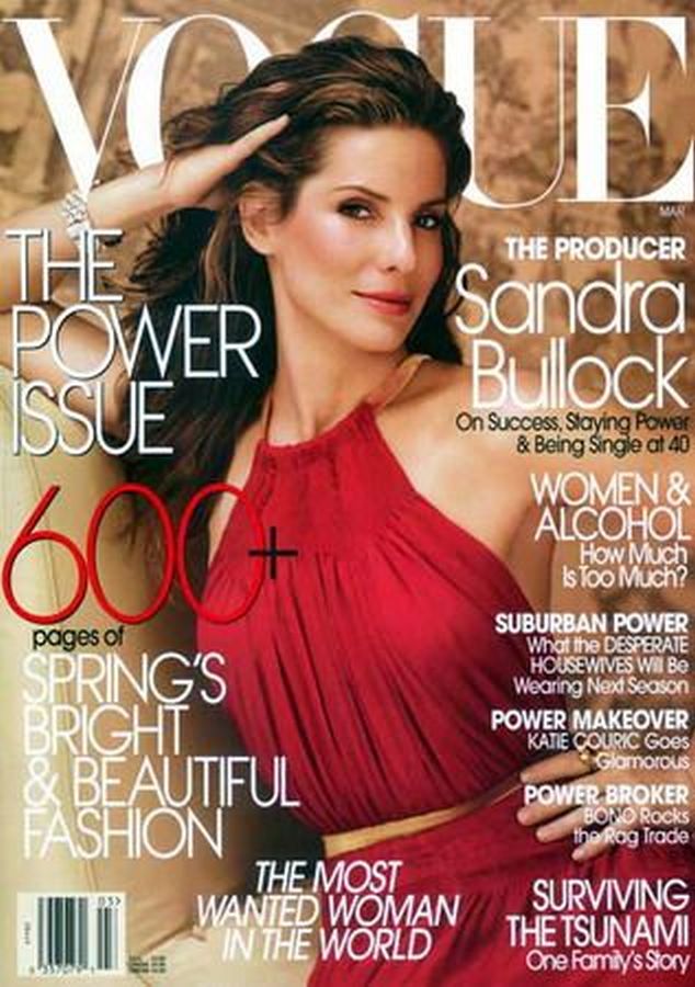 VOGUE USA magazine side cover  March 2005