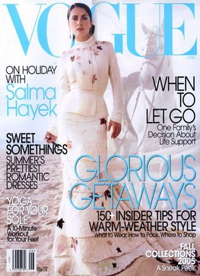 VOGUE USA magazine side cover  June 2005