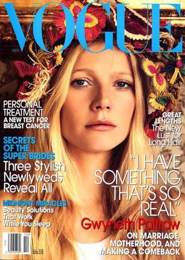 VOGUE USA magazine side cover  October 2005