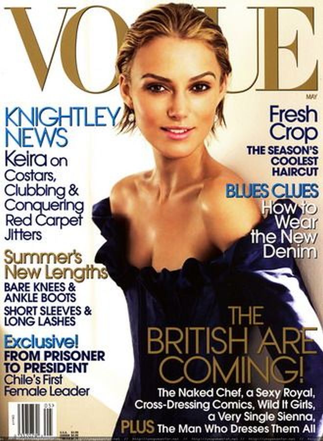 VOGUE USA magazine side cover  May 2006