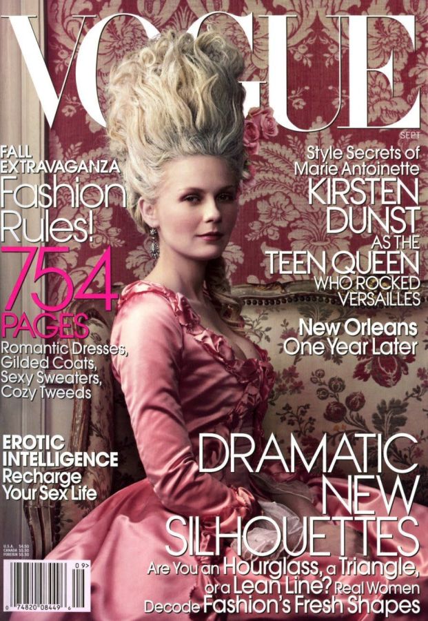 VOGUE USA magazine side cover  September 2006