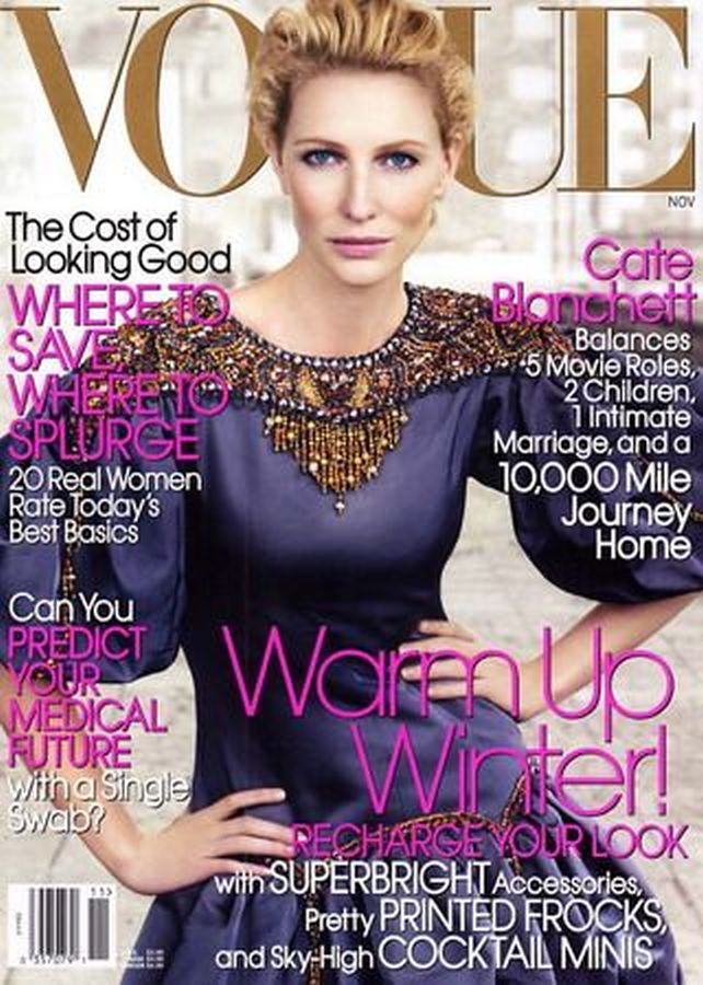 VOGUE USA magazine side cover  November 2006