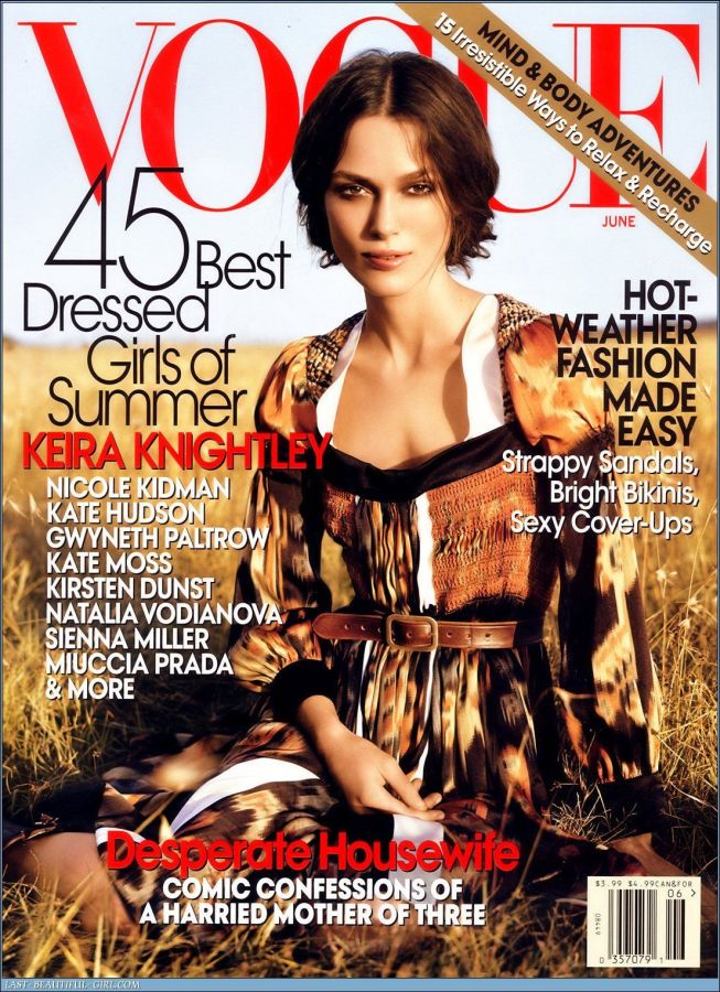 VOGUE USA magazine side cover  June 2007