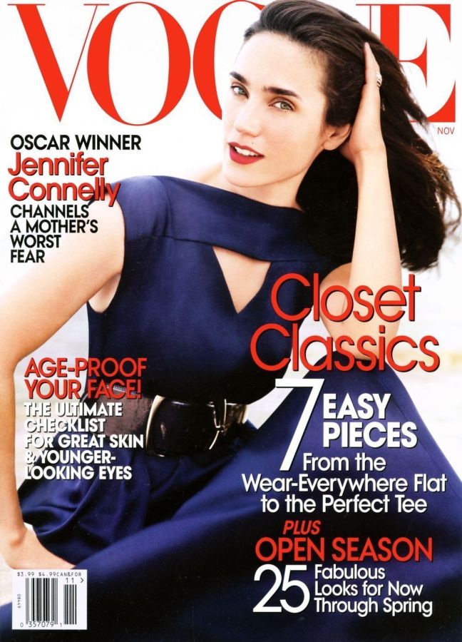 VOGUE USA magazine side cover  November 2007