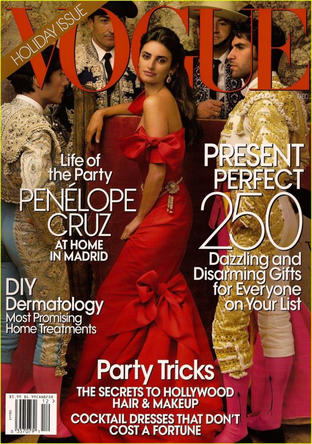 VOGUE USA magazine side cover  December 2007