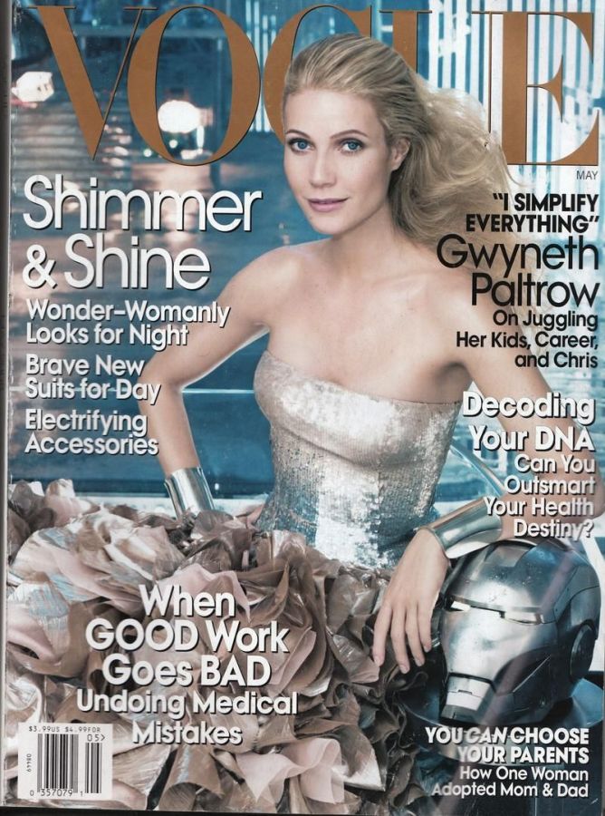VOGUE USA magazine side cover  May 2008