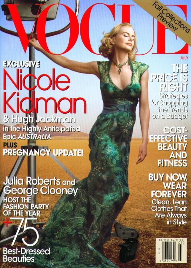 VOGUE USA magazine side cover  July 2008