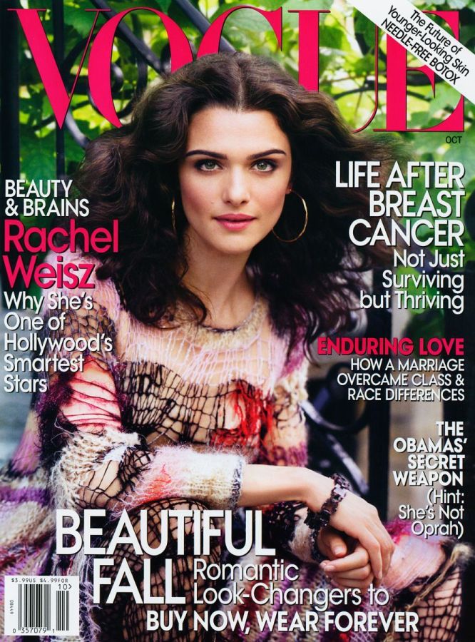 VOGUE USA magazine side cover  October 2008