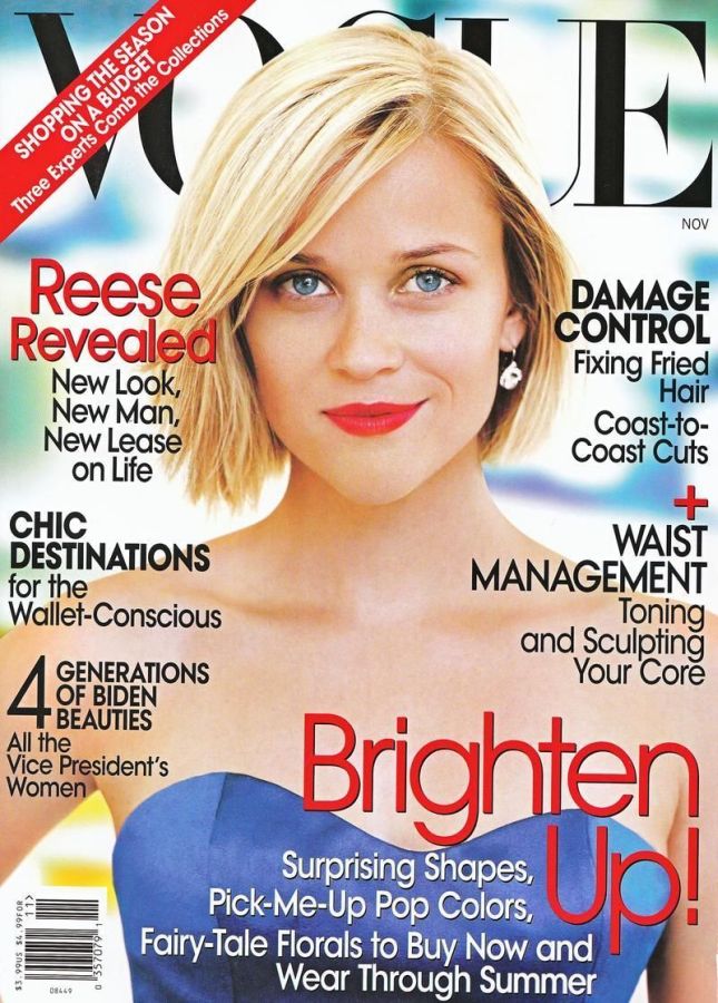 VOGUE USA magazine side cover  November 2008