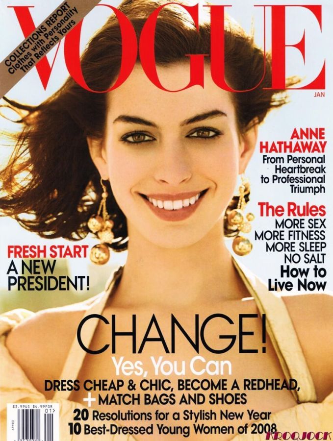VOGUE USA magazine side cover  January 2009
