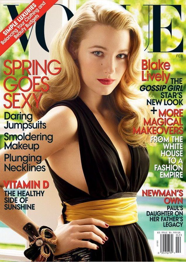 VOGUE USA magazine side cover  February 2009